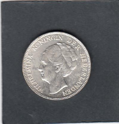 Beschrijving: 1 Gulden WILHELMINA